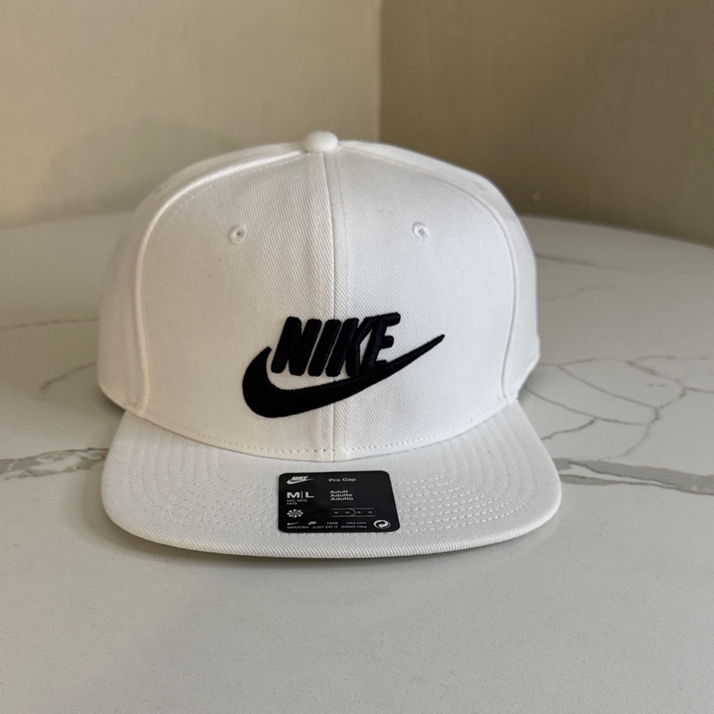 Nike Classic White Hat with Black Emblem